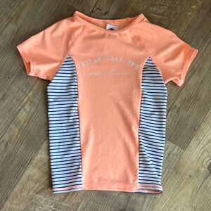 Roxy Girls Short Sleeve Rash Guard Size 8/S